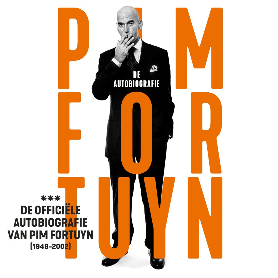 Omslagfoto van Pim Fortuyn, de autobiografie